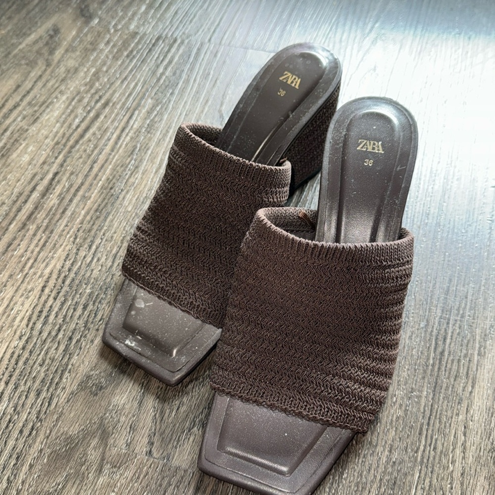 Zara slip on wedge